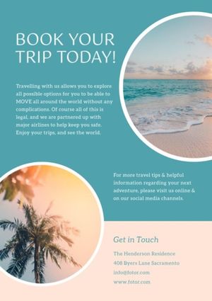sea, sand, beach, Pink Soul Travel Flyer Template