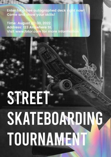 Black Street Skateboarding Tournament