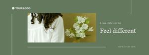 branding, fashion, photo, Green Social Media Cover Facebook Cover Template