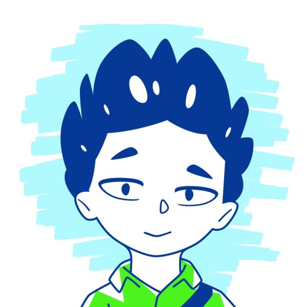 Blue Animated Cute Boy Discord Profilo Picture