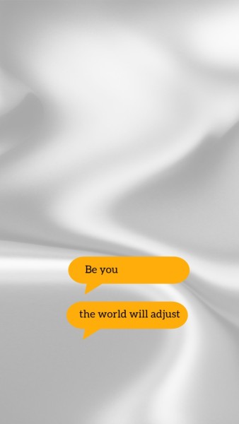 Grey Be Yourself Life Quote