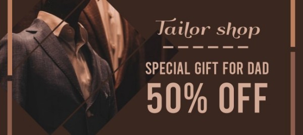 Coupon brun pour la fête des pères pour hommes