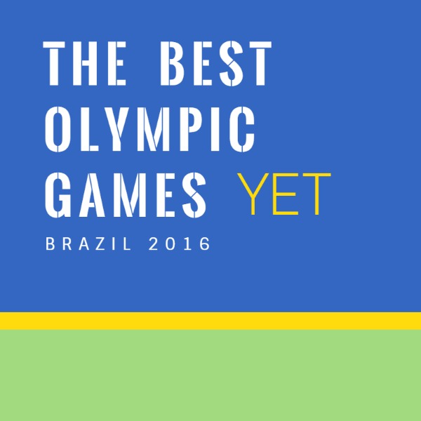 Blue Olympic Instagram Post