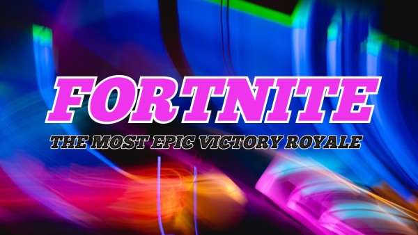 Blue Fortnite Epic Victory Royale